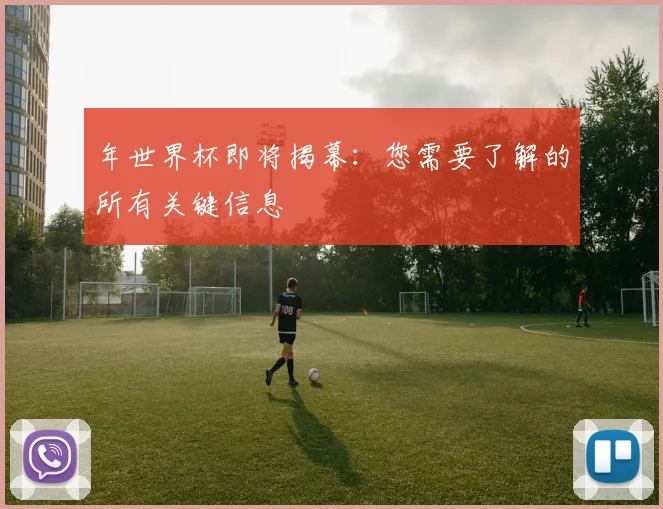 年世界杯即将揭幕：您需要了解的所有关键信息