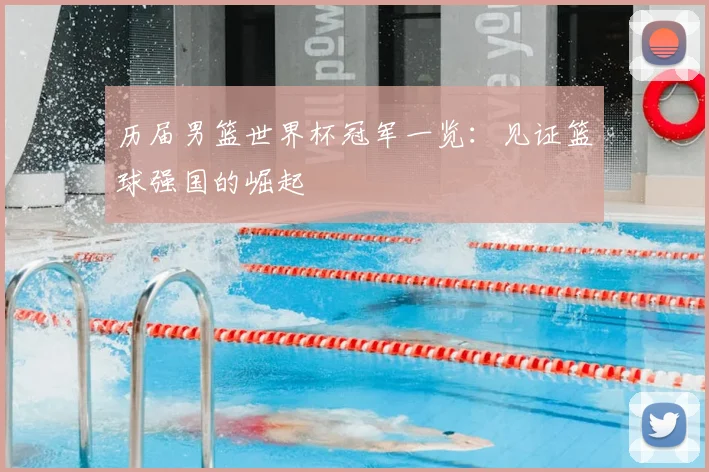 历届男篮世界杯冠军一览：见证篮球强国的崛起
