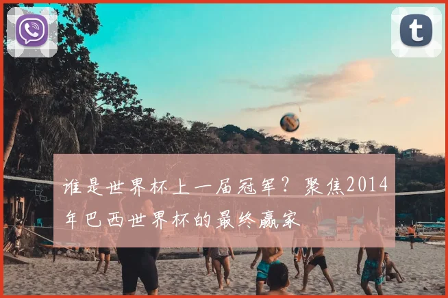 谁是世界杯上一届冠军？聚焦2014年巴西世界杯的最终赢家